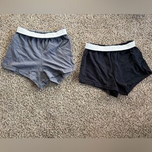 Soffe Women's Athletic Shorts - Black and Gray